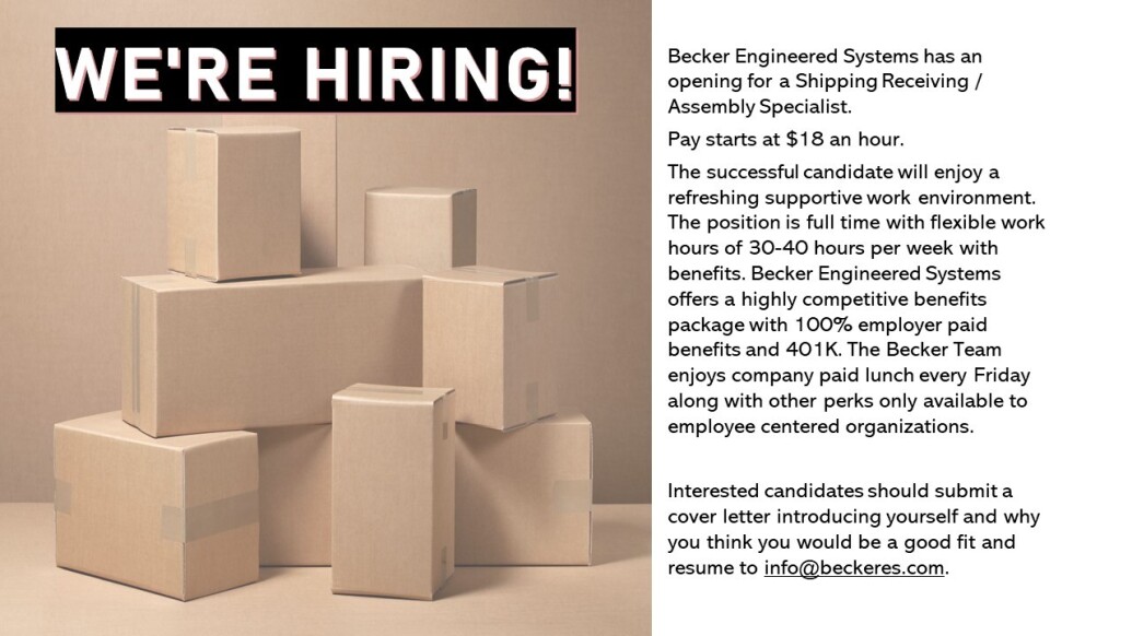 We're Hiring